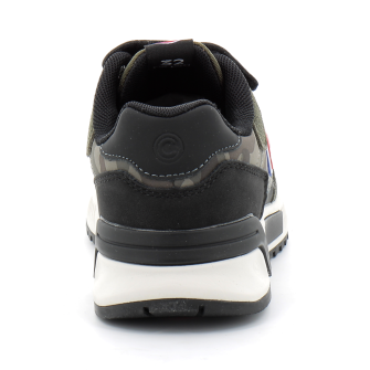 Chaussures à scratch et lacet elastique pour enfant green-black y13