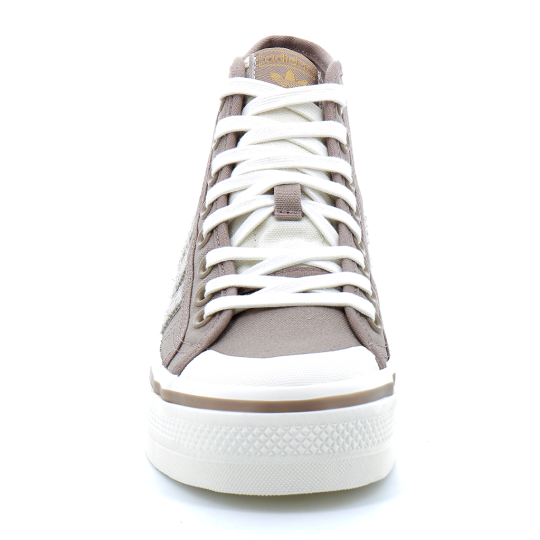 Baskets femme adidas Originals Nizza Platform beige/taupe hq6237