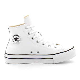 Chaussures à plateforme montante en cuir pour enfant Chuck Taylor All Star Lift Platform Leather white/natural a02486c