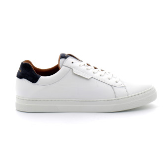 Baskets basses en cuir pour homme Spark Clay white azul kmnhl704c2