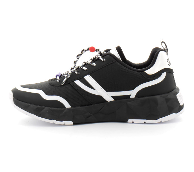 スニーカー VERSACE Men Sneakers 74YA3SBA ZS695 L01 Black Baskets basses Versace Jeans Couture noir 74ya3sba zs695-l01