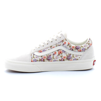 Chaussures basses à lacets pour femme à fleur Old School Floral marshmallow vn0007ntfs81