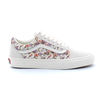 Chaussures basses à lacets pour femme à fleur Old School Floral marshmallow vn0007ntfs81