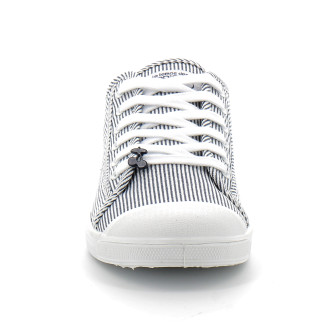 Basket basse à rayures bleu pour femme basic strip shinny strip shinny