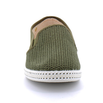 Espadrille pour adulte en toile de coton CLASSIQUE TOILE & FILET kaki 2011