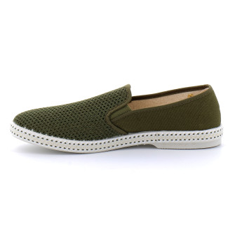 Espadrille pour adulte en toile de coton CLASSIQUE TOILE & FILET kaki 2011