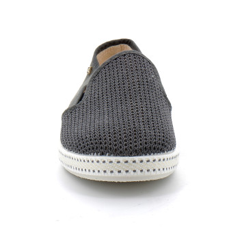 Espadrille pour adulte en toile de coton CLASSIQUE TOILE & FILET anthracite 2037