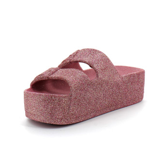 Sandales compensées à paillettes pour adulte CAIPIRINHA GLITTER pink 22s1000cg094w