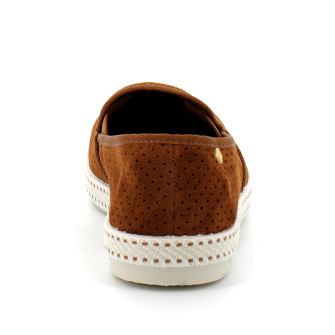 Espadrille pour adulte en suede perforé CLASSIC SUEDE MEDIUM cognac 3063-medium
