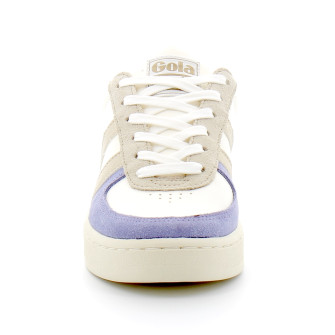 Baskets à lacets pour femmes Grandslam white/gold clb207wb