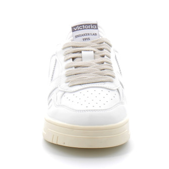 Baskets blanches basses à lacets pour femme 1257100 blanco 1257100