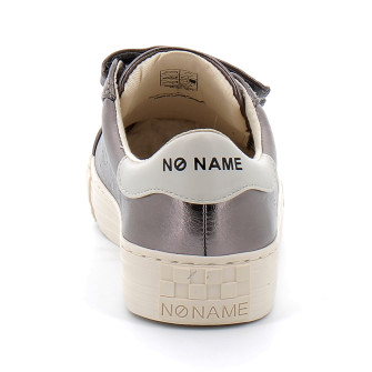 Basket mode à scratch en cuir pour femme ARCADE STRAPS PERFOS gunmetal ongfir04fy