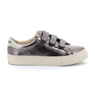 Basket mode à scratch en cuir pour femme ARCADE STRAPS PERFOS gunmetal ongfir04fy