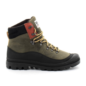 Chaussures montantes à lacet pour adulte PALLABROUSSE HKR WP+ kaki 08840-325