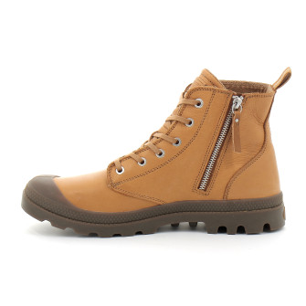 Chaussures montantes en cuir pour adulte à zip PAMPA HI ZIP LTH ESS marron 76888-252m