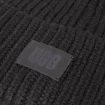 Chunky Rib Knit Chapeaux black 20165-blk