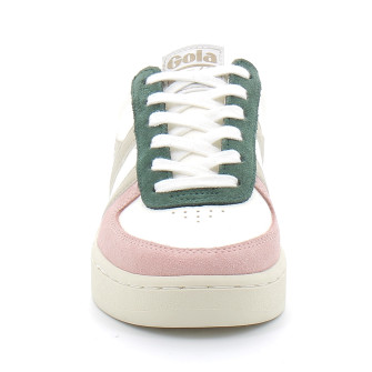 Baskets à lacets pour femmes Grandslam white/pink clb207wa