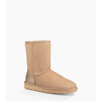 ugg classic short ii metallic driftwood 1019030
