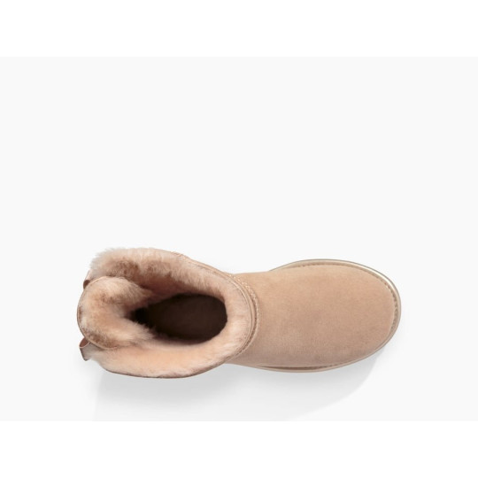ugg mini bailey bow ii metallic driftwood 1019032