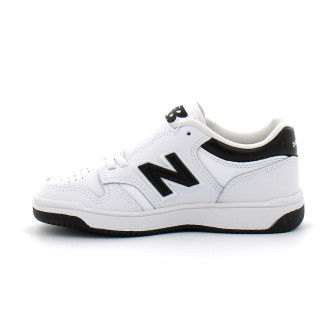 Basket à scratch et lacet elastique pour enfant PHB480 white-black phb480bk