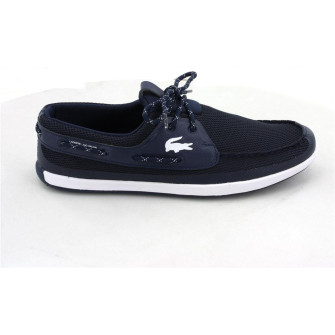 lacoste chaussures bateau l.andsailing à semelles blue white 729spm0004121