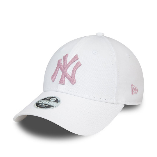 Casquette Femme 9FORTY New York Yankees Metallic Logo blanc osfm