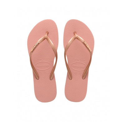 Tong pour femme Slim Logo Metallic rose-nude 4119875/3655-----