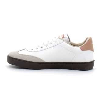 Baskets basses à lacets à semelles marron pour femme 1126192 melocoton