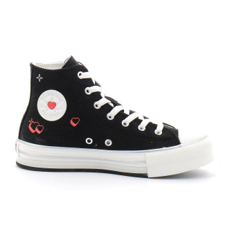 Chaussures montante à plateforme pour enfant en tissu Chuck Taylor All Star EVA Lift Platform Y2K Heart noir du 37 au 39-a09121c