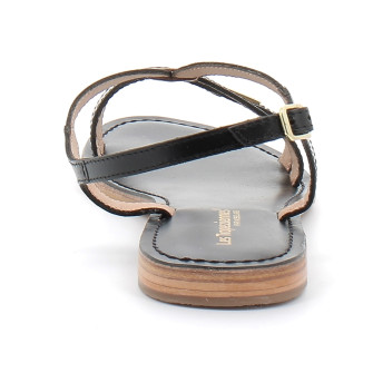 Sandales pour femme en cuir Hamoon noir 330060