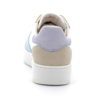 Baskets basses multicolores à lacets pour femme 1258214 celeste