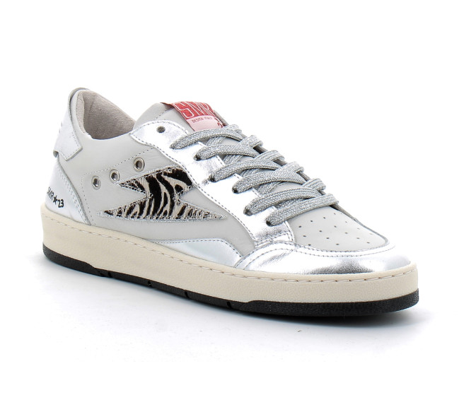 Basket mode basse à lacet pour femme DANY blanc zebre a744