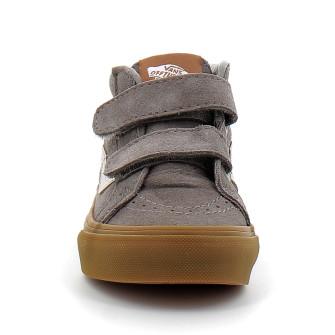 Chaussures à Scratch pour enfant Sk8-Mid Reissue grey vn000cz5gry1