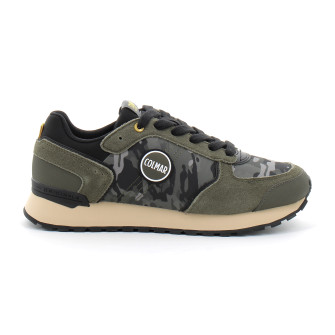 Baskets à lacets pour homme Travis green-black travis-c-028-24aw