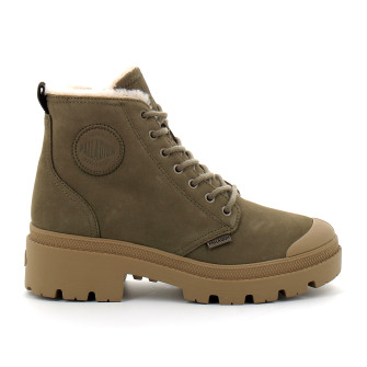 Chaussures montante à fermeture éclair pour femme PALLABASE NUBUCK ZIP WL dusky green 98867-377