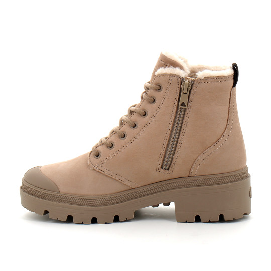 Chaussures montante à fermeture éclair pour femme PALLABASE NUBUCK ZIP WL dune 98867-211