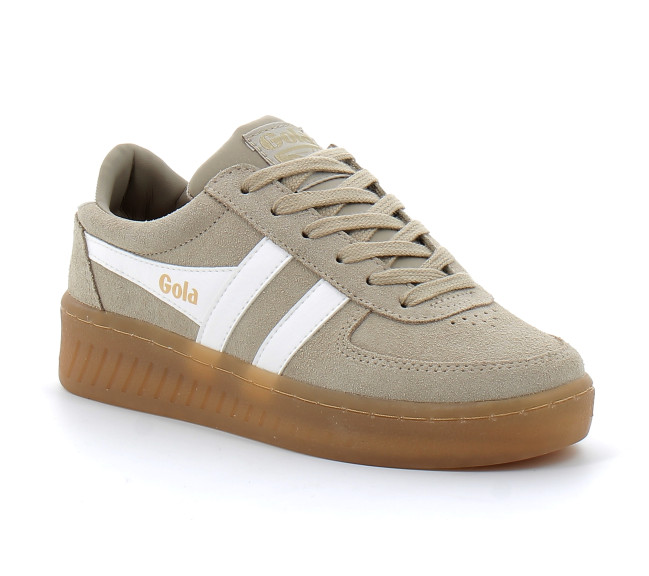 Baskets à lacets pour femmes Grandslam bone cla589cy