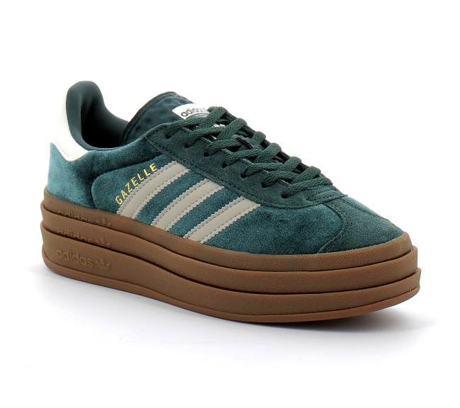 Chaussure Compensée Gazelle Bold green. ig4391