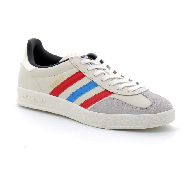 Chaussures de sport gazelle pour adulte white/blue/red ie9091