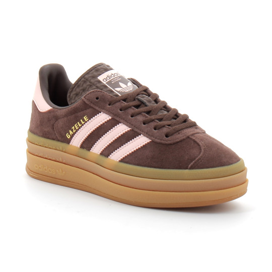 Chaussure Compensée Gazelle Bold choco pink ji0326