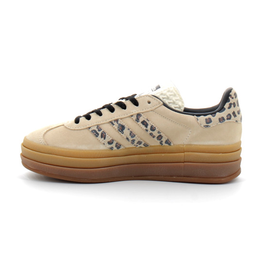 Chaussure Compensée Gazelle Bold beige leopard ji1370