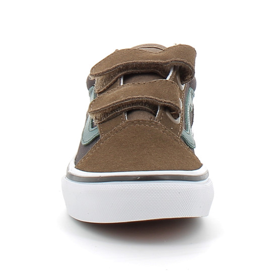 Chaussures à Scratch pour enfant Old Skool brown vn000cyabf01