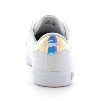 Basket à lacets pour junior Powercourt white pink 47suj0013-1y9