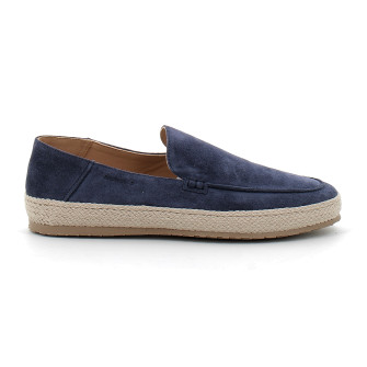 Mocassins en raphia et cuir suédé pour homme bleu lido-brm-251-zaffiro