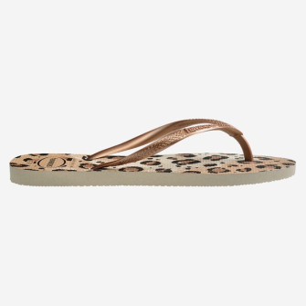 Tong pour femme Slim Leopard beige 4103352.6516
