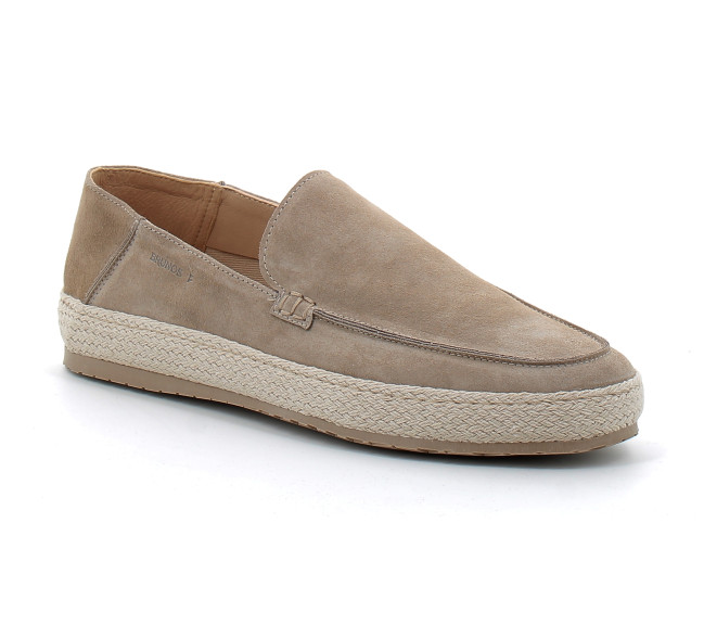 Mocassins en raphia et cuir suédé pour homme beige lido-brm-251-avola