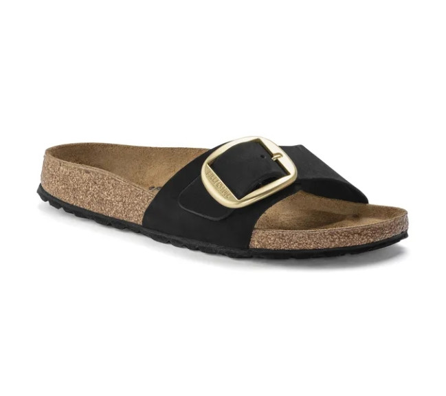 Sandale en nubuck Big Buckle black 1023373