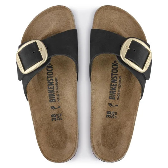 Sandale en nubuck Big Buckle black 1023373
