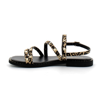 Sandales femme à imprimé léopard leopard c330842