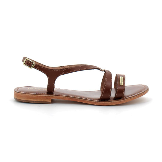 Sandales pour femme en cuir Hamoon tan 330056